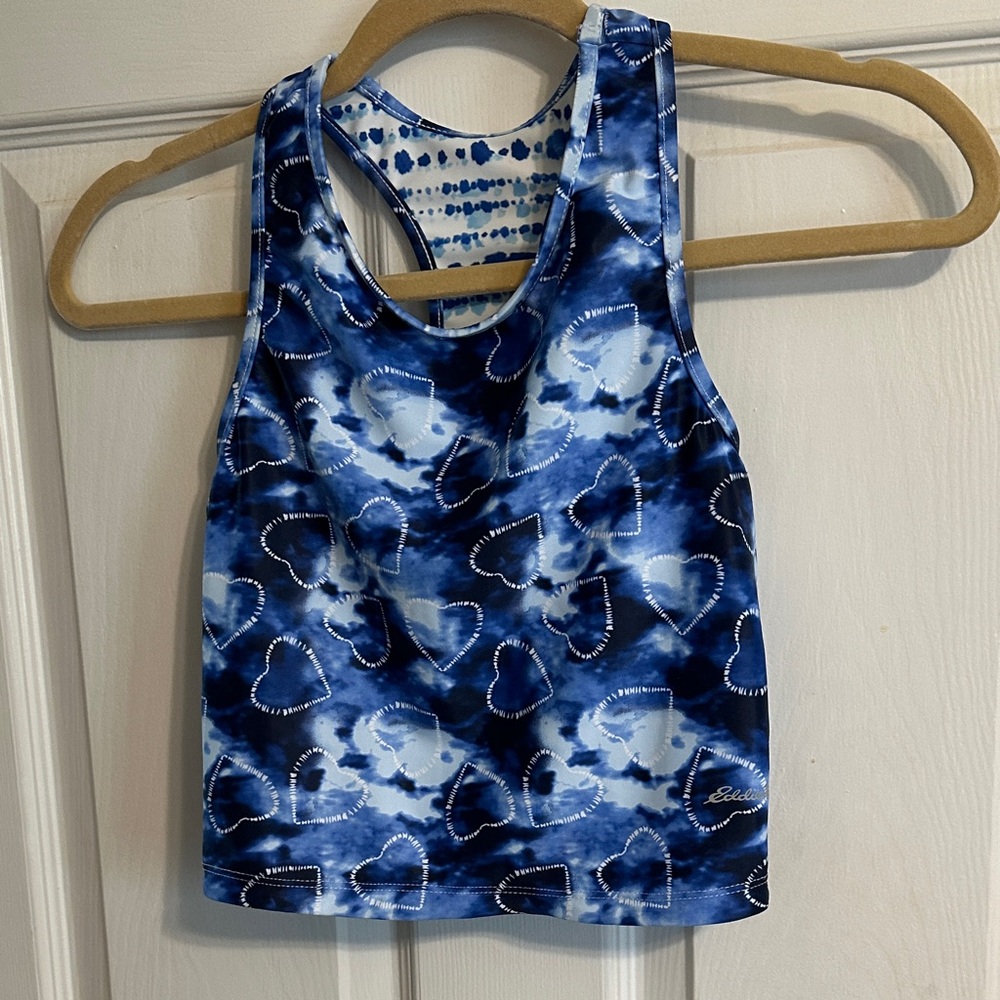 Eddie Bauer Blue Heart Tie-Dye Kids Bikini